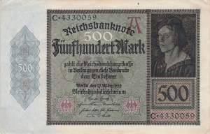 500 Mark 1922 ro.70 C